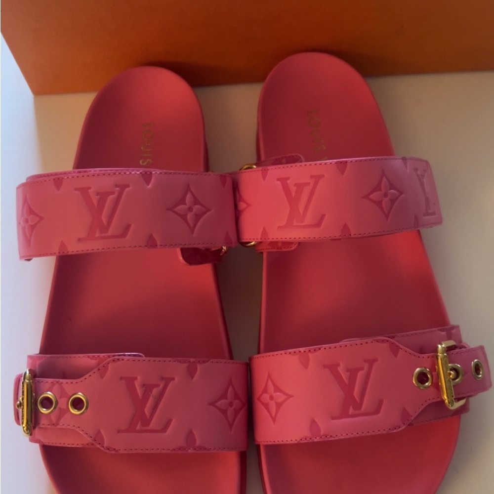 Louis Vuitton Pink Monogram Sandals